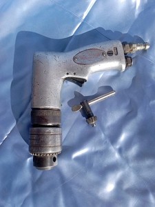 3/8  SIOUX  Heavy Duty Air Drill, RIDGID Supreme. Jacob's Chuck&key