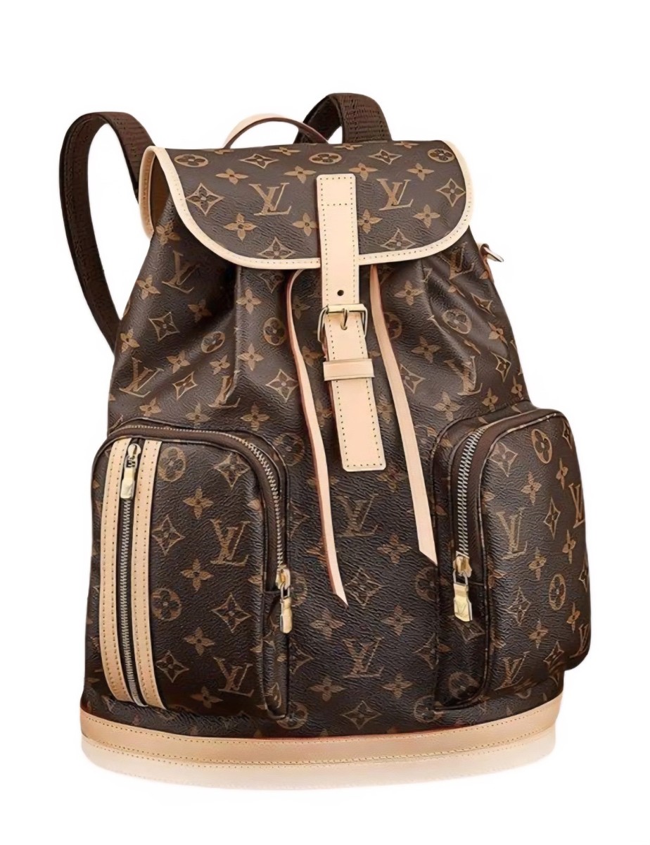 louis vuitton backpack two pockets Montsouris Black Monogram Taurillon Leather winter 2023 pre Louis Vuitton Bosphore Backpack Monogram