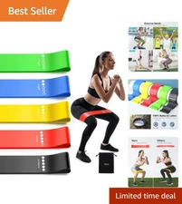 5-Pack Resistance Bands Set - Versatile Workout Companion for All Fitness Levels