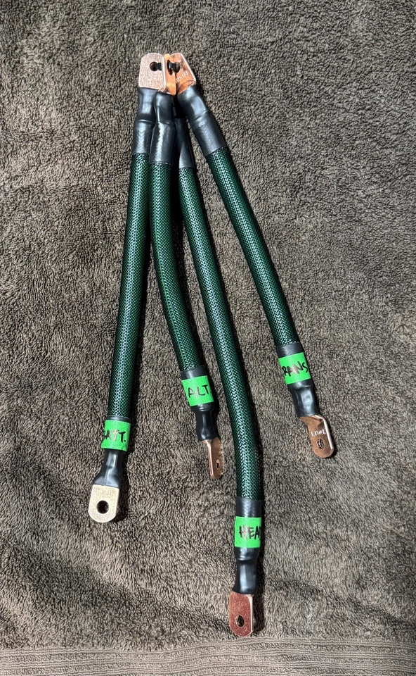 00-09 HONDA S2000 BIG 4 0AWG GROUND WIRE AP1 AP2 S2K (FULL SLEEVE) - Image 2 of 4