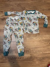 Disney Mickey Minnie Mouse Holiday Christmas Tree Kids Unisex Pajama Pj Set 5T