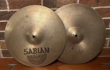 Vintage Sabian AA Regular Hi Hats 1980s 90s 15 Inches