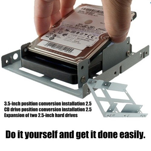 2.5 To 3.5In Internal Hard Drive Mounting Bracket Aluminum Adapter For PC - Bild 7 von 8
