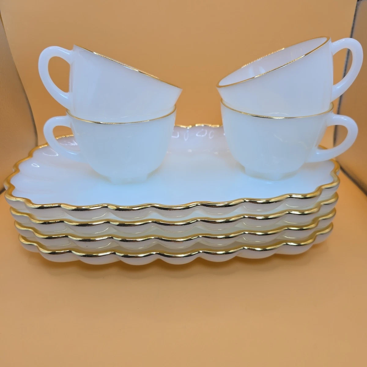 Fire King Snack Set for sale | eBay