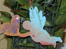 JES MAHARRY FOR SUNDANCE ANGEL "LOVE & COMPASSION" RUSTIC ORNAMENT LTD NEW