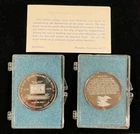 1976 Bicentenial Medallions, Two 1 oz Silver, Shot Heard Around The World, RARE
