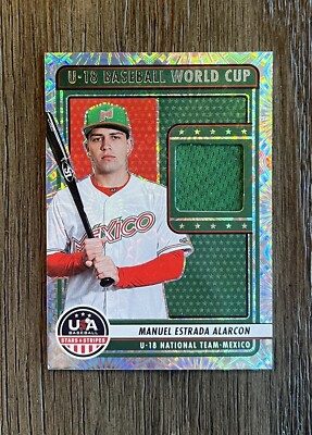 2023 usa stars & stripes patch Manuel Estrada Alarcon #U18-MEA Mexico Baseball