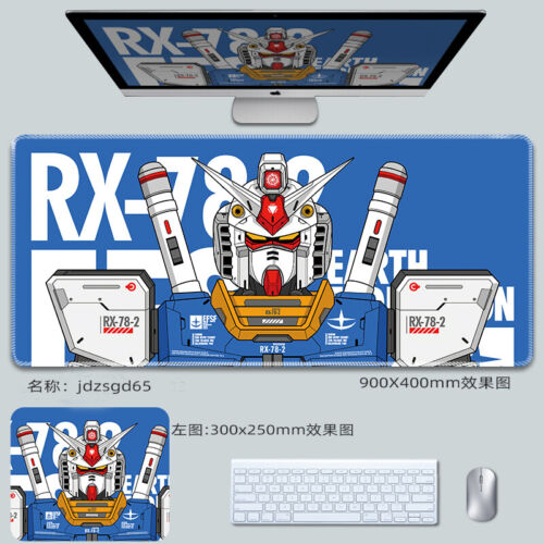 Grande tappetino antiscivolo GUNDAM tema mouse da gioco tastiera tappetino da scrivania regalo L/XL - Foto 18 di 30