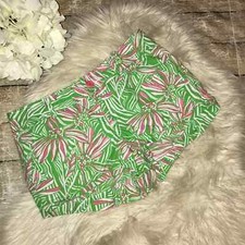 Lilly Pulitzer Green Bean Walsh Shorts Floral Green Pink sz 2