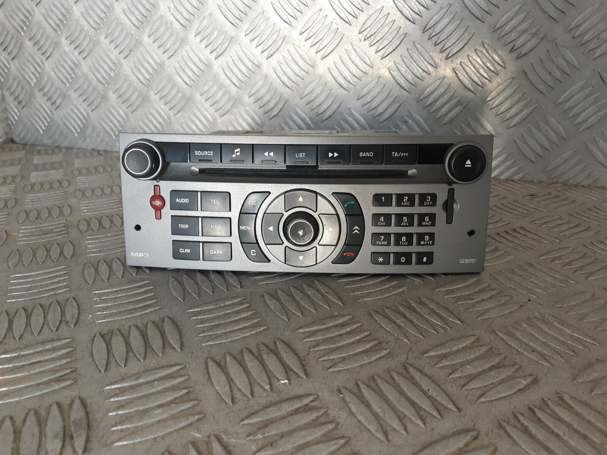 Commande Autoradio D'origine Pour Citroën C5 III (RD) 1.6 HDI 110 2008 - Réf. 96645838ZD, Occasion