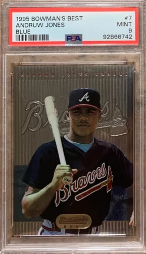 1995 Bowman's Best Andruw Jones Blue # 7 PSA 9