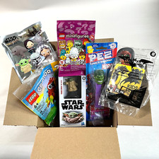 MYSTERY BOX mixed toys & collectibles 6 items - Disney, Marvel, Lego, etc..