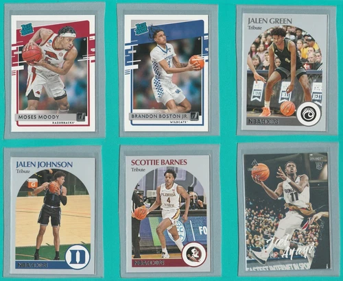 2021-22 Panini Chronicles Draft Picks Hoops Tribute #54 Jalen Green Rookie RC