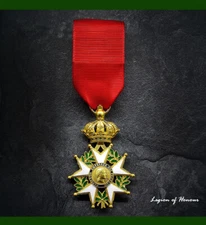 Top Quality France Emperor Napoleon Senior Knight Legion of Honour Gold Medal