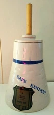"Lasting Reminder of the Space Age" ~1965 Cape Kennedy Gemini Capsule BBQ Crock 