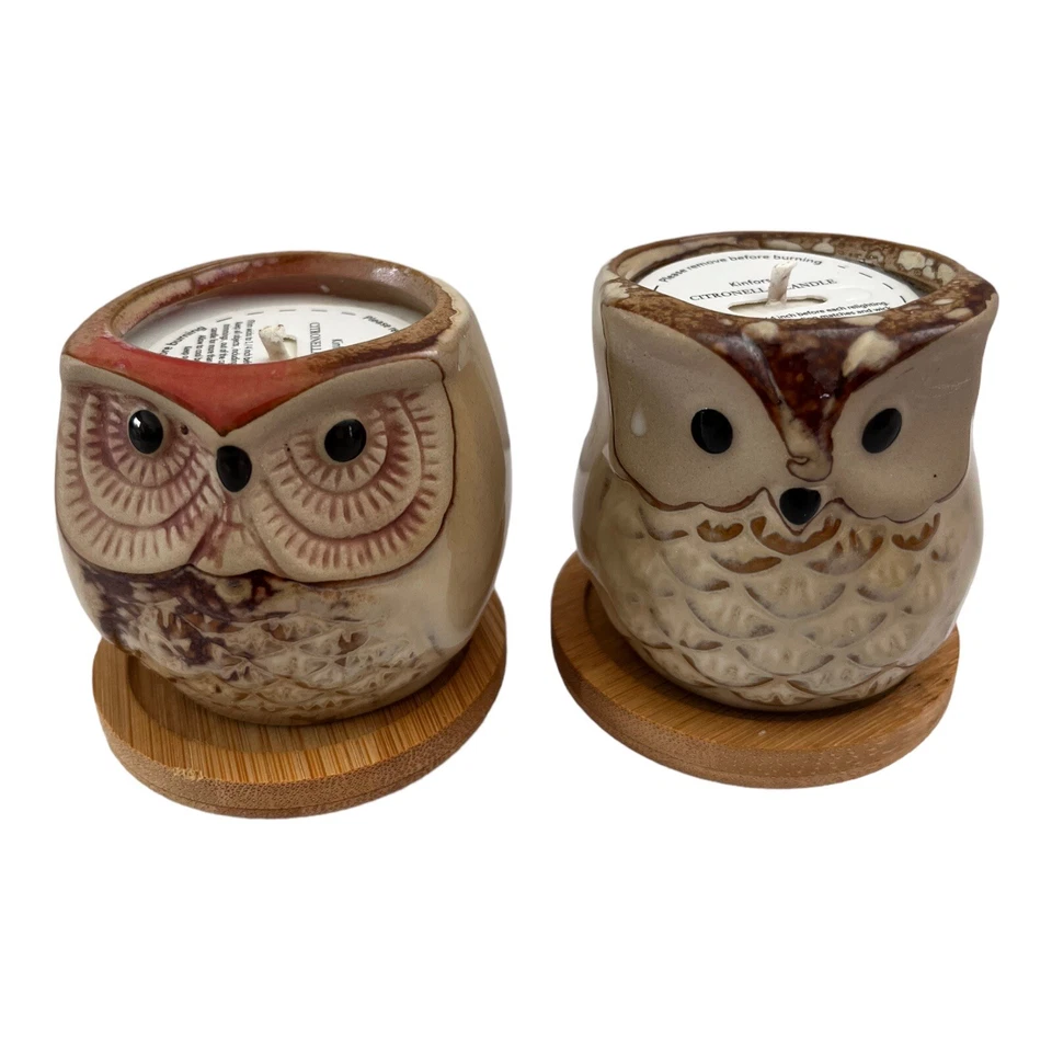 Set of 6 Owls Natural Citronella Soy Candles Kinforse Scented Aromatherapy Gift - Image 4 of 4