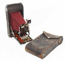 Vintage 3-A Folding Pocket Kodak Model B-4 with Original Case