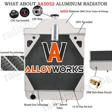 3 ROW TRACTORS ALUMINUM RADIATOR FOR CASE IH 430CK 480B 480CK 530CK 580BCK 580CK