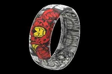 Marvel Groove Life "Iron Man Black & White Comic" Silicone Ring Size 9