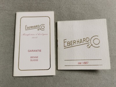 Eberhard & Co. Vintage Kit Warranty and Booklet for Les Quantiemes Newoldstock