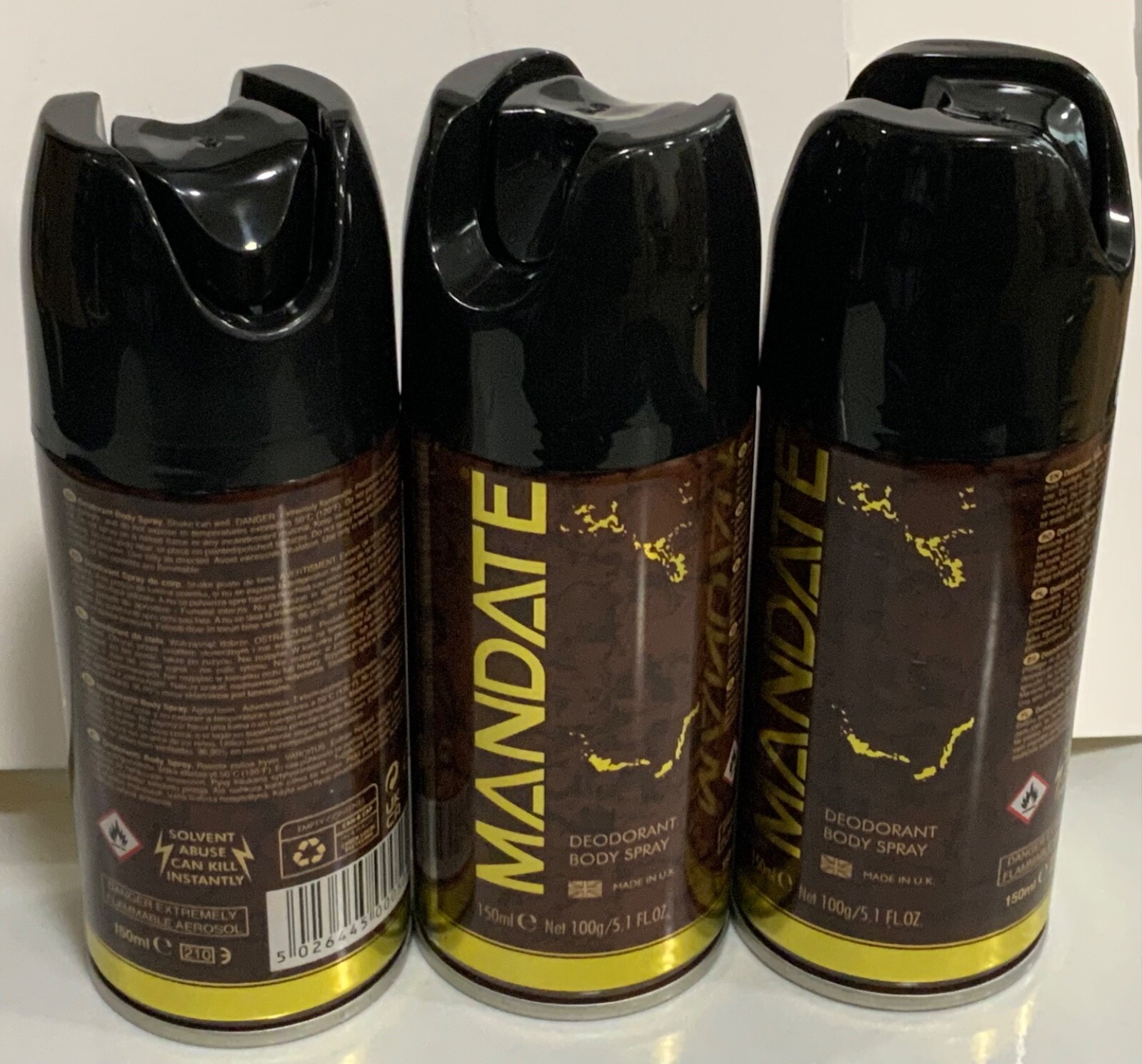 9x 150ml Mandate Body Sprays eBay