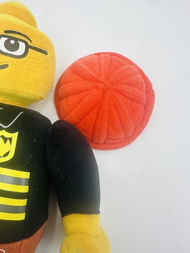 Lego Plush Toy Fireman 2010 Lego Brand Merchandise 12 Inches Red Helmet - Picture 6 of 7