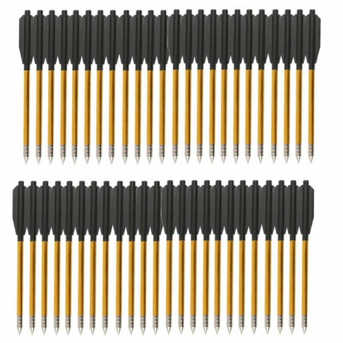 12pcs Aluminum Metal Arrows Bolts 50& 80 lb Pistol Crossbow Archery High Quality - Picture 30 of 30