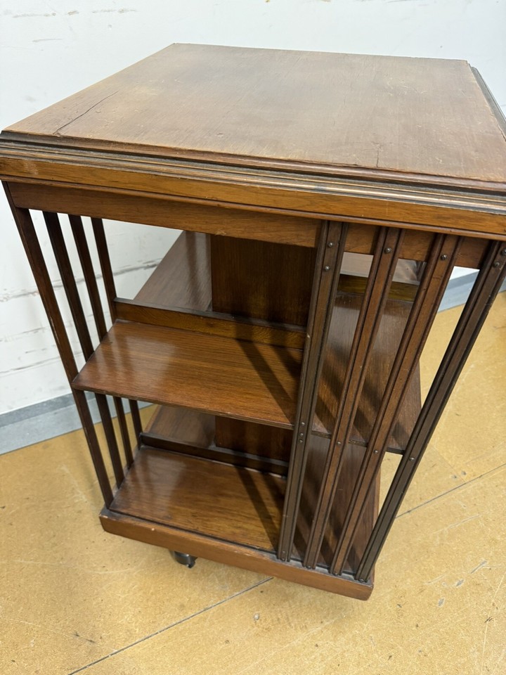 Mahogany Rotating Bookcase, Circa 1900 eBay