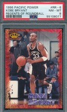 PSA 8 KOBE BRYANT ROOKIE 1996 PACIFIC POWER REGENTS ROUNDBALL GRADED NM-MT TPHLC