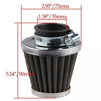 Filtro Aria Inserto Filtro Aria Conico Universale Moto 35