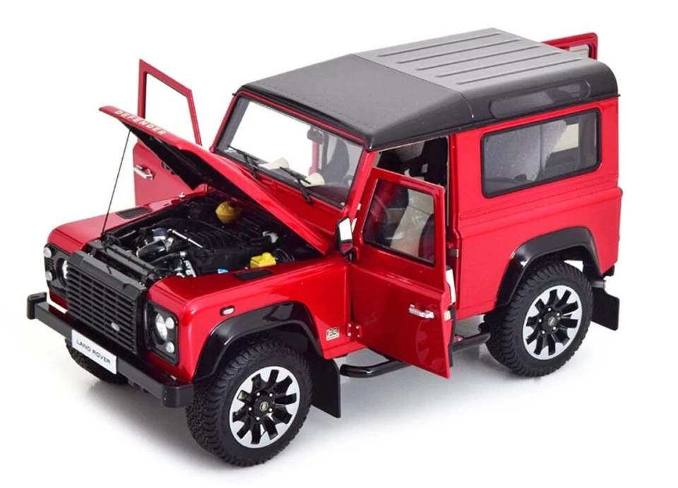 LCD Models 1:18 LAND ROVER DEFENDER 90 WORKS V8 70TH EDITION RED 2018 - Immagine 2 di 3