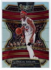 Pascal Siakam 2019-20 Panini Select Concourse Silver Holo Prizm SP #89 Raptors