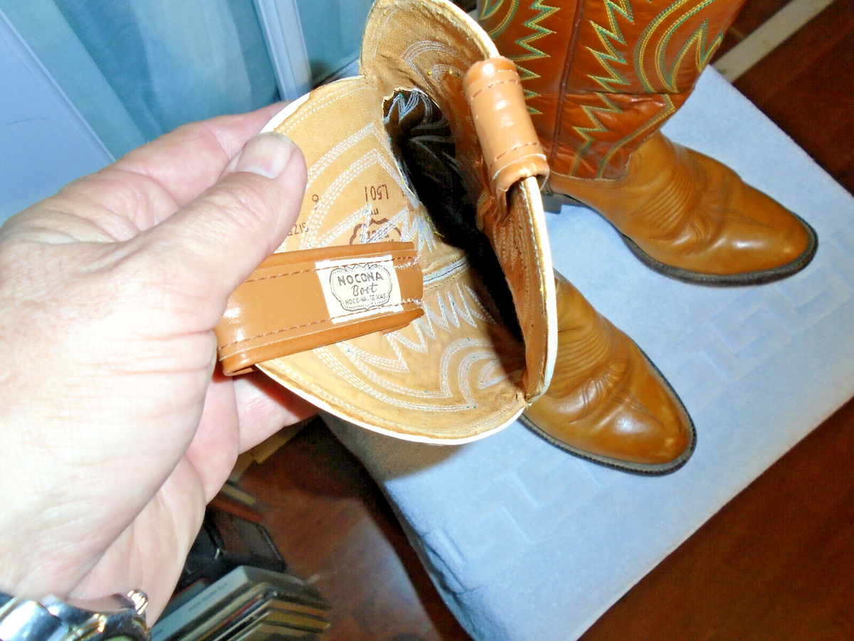 Bottes western Nocona vintage fabriquées aux États-Unis - France