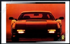 1990 Ferrari 512 TR Testarossa car great photo vintage print ad