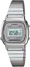 Casio Retro Digital Silver Tone Women's Watch LA670WA-7D