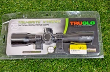 TRUGLO Tru-Brite Xtreme 4X32mm Mil-Dot Riflescope w/ 1in Weaver Rings (TG8504BT)