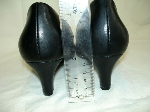 East 5TH JCPenney Black Leather Peep Toe Pumps Dress Shoes 'Ella 9M | eBay