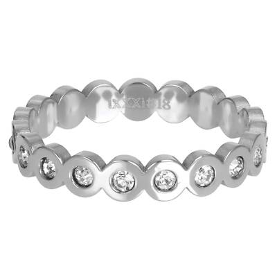 iXXXi Füllring BIG CIRCLE STONE silber - 4 mm