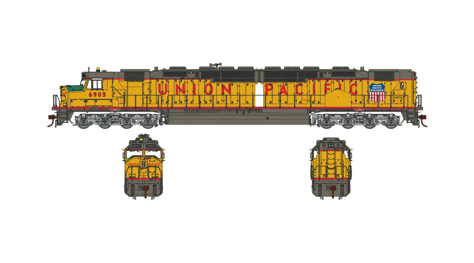 HO-Gauge - Athearn - Union Pacific DDA40X #6910
