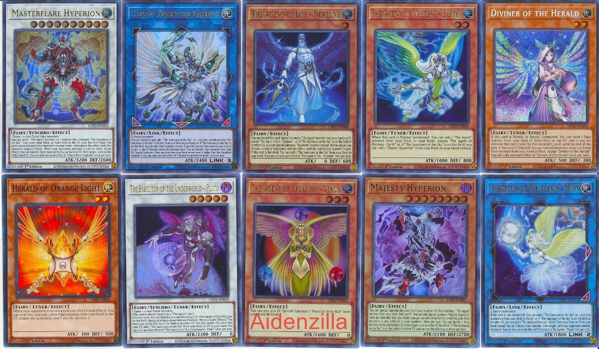 Yugioh Agent Fairy Deck - Neptune Majesty Hyperion Earth Venus
