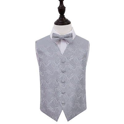 Baby Pink Paisley Wedding Waistcoat For Boys Fruugo AU