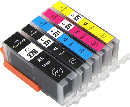 XL Ink Set + Chip for PGI-270 CLI-271 Canon Pixma MG6800 XL Ink Set + Chip for PGI-270 CLI-271 Canon Pixma MG6800