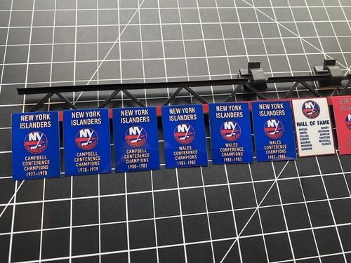 Bubble Hockey - New York Islanders CHEXX Mini Scoreboard Banner + KIT TRAVI - Foto 8 di 15