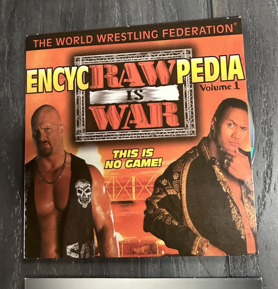 Vintage WWE WWF Vol. 1 2001 & EncyRAWpedia Interactive CD