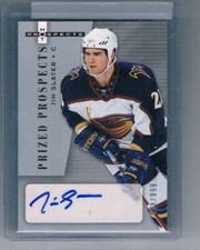 2005-06 Fleer Hot Prospects Red Hot #187 Jim Slater NM-MT Rookie Card Auto /50 T