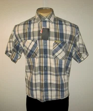 L.A Gate Jeans Short-Sleeve Button Up Men's Casual Shirt