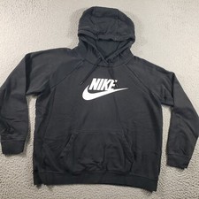 Nike Sportswear Hoodie Womens Large Essential Fleece Pullover Sweatshirt Stretch