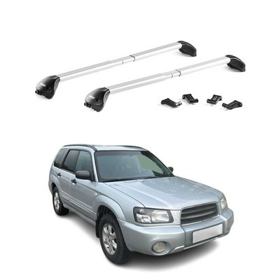 For Subaru Forester II 2003-2008 Roof Rack Cross Bars Silver Carrier 2 pcs