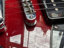 Fender Jim Adkins JA-90 thinline Telecaster electric guitar custom P90 Crimson