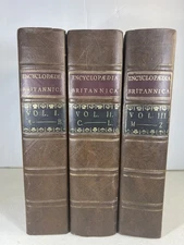 ENCYCLOPEDIA BRITANNICA Vol 1-3 Dictionary of Arts and Sciences MDCCLXXI (1771)